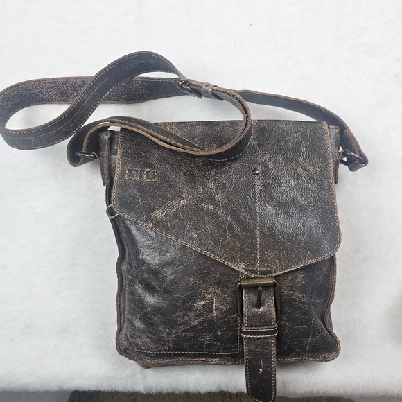 Bed Stu Leather Venice Beach Crossbody Bag Brown Rustic Retail $240 Style Purse